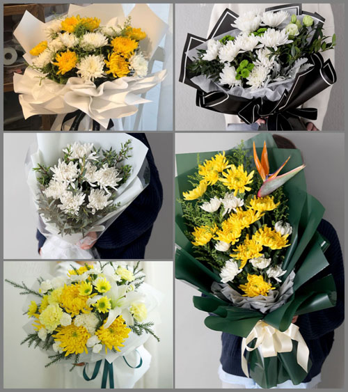 山东青岛平度市同和街道兴华里村白事花束代送